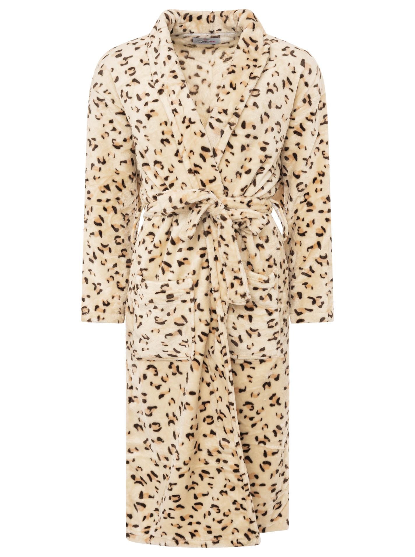Zwillingsherz Bademantel im Leo Design