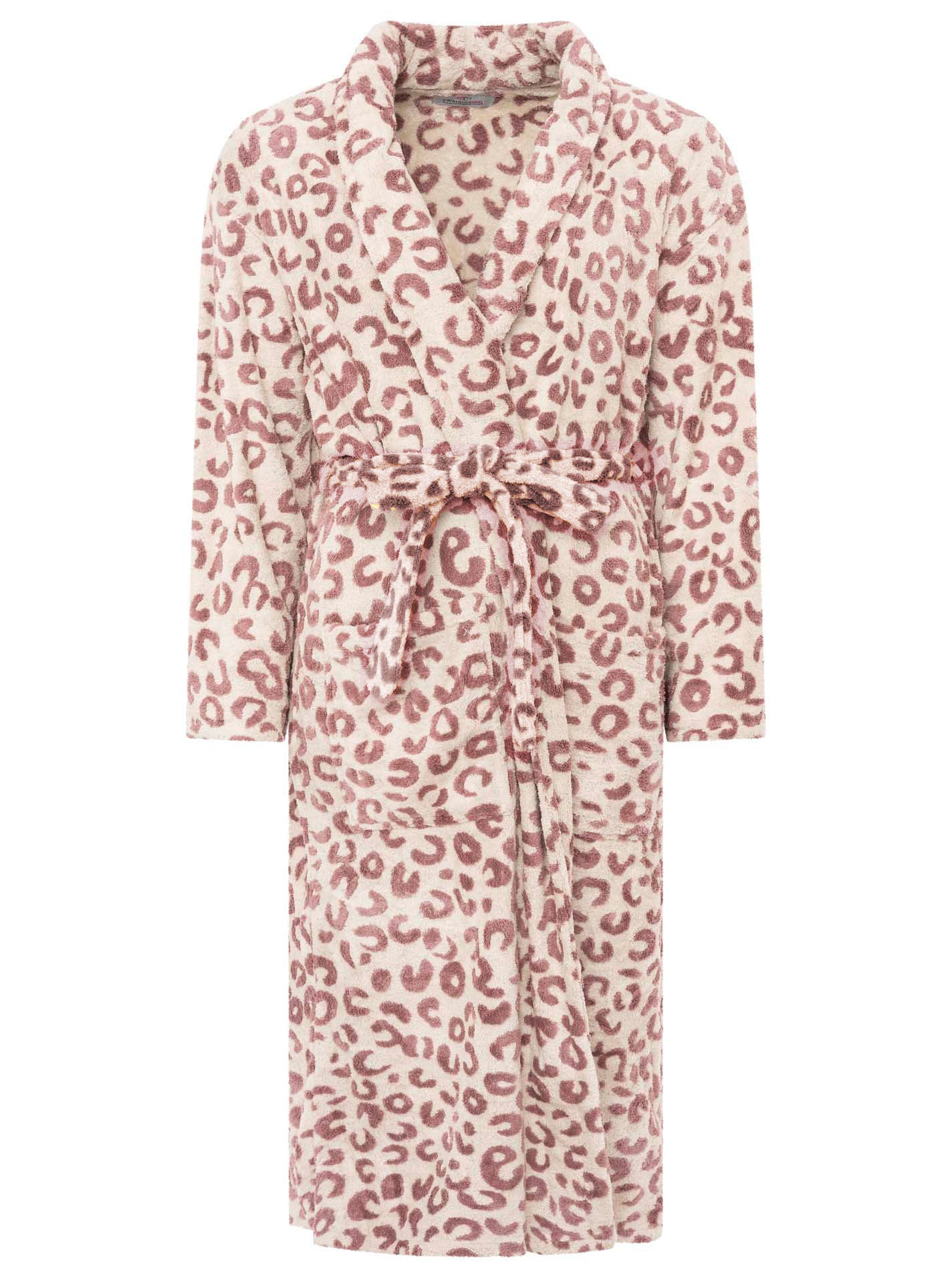 Zwillingsherz Bademantel im Leo Design