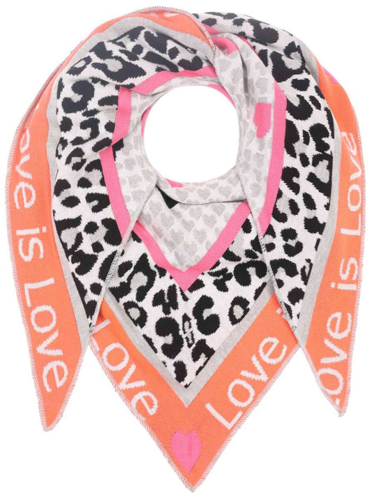 Zwillingsherz Dreieckstuch-/Schal LOVE IS LOVE