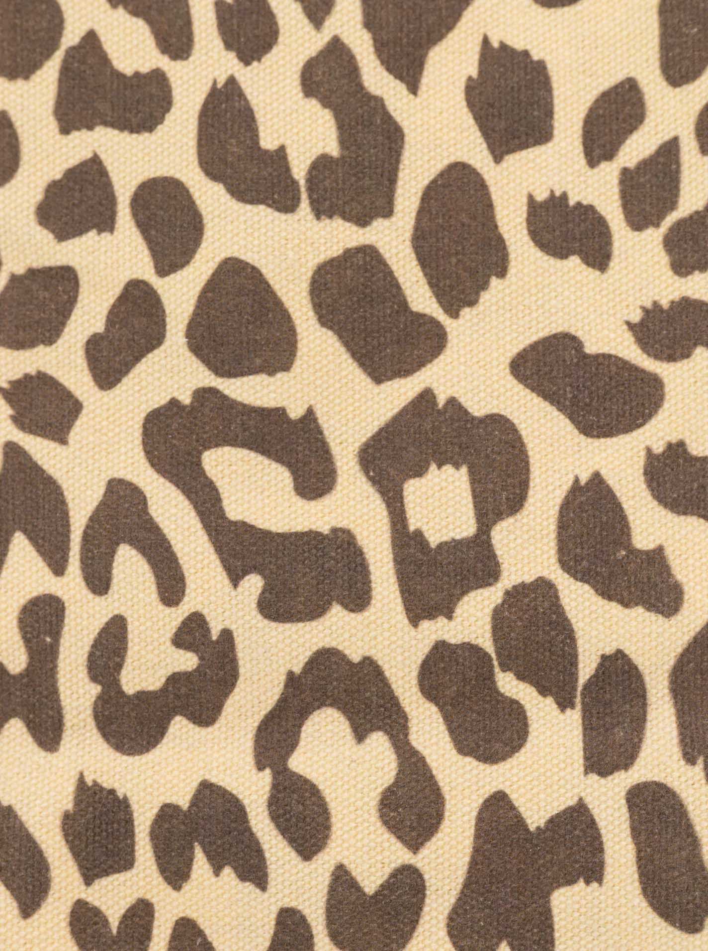 XXL Leo Shopper Damen Stofftasche Groß Einkaufstasche Leopard Beige Zwillingsherz