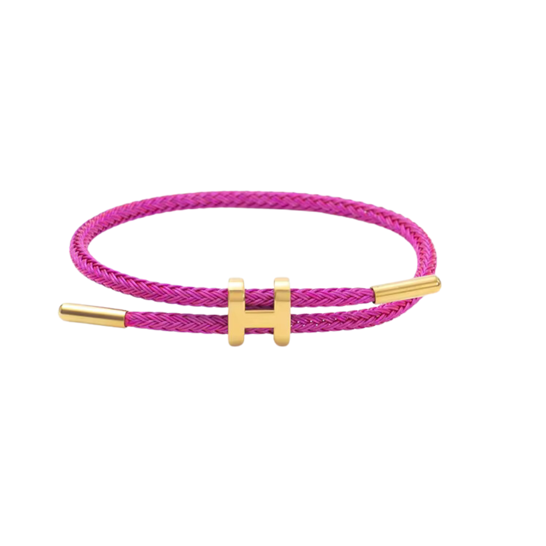 Stylisches Armband mit H-Verschluss – in vielen Farben erhältlich