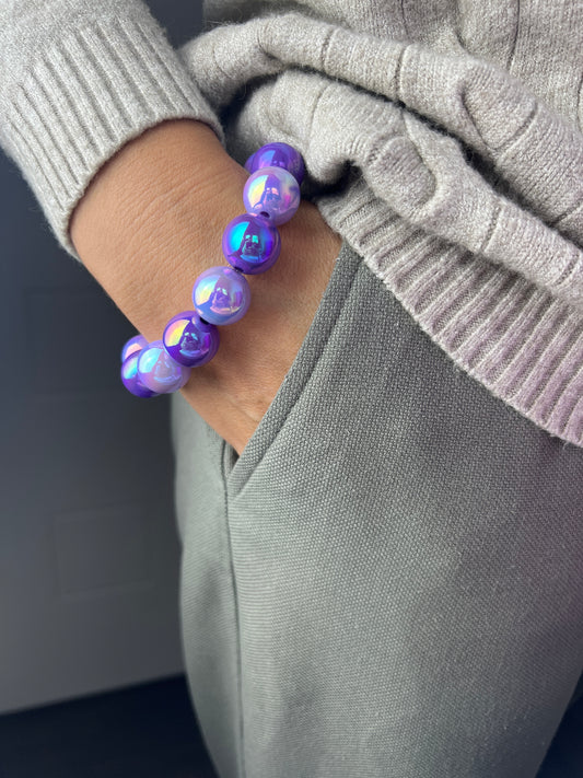 Armband MYSTIC MAGIC PEARLS lila mix
