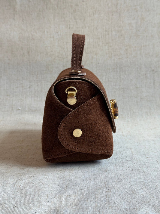 Kleine Handtasche Bamboo aus Wildleder