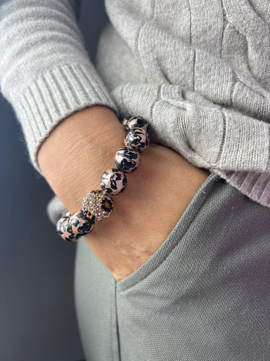 Armband MYSTIC PEARLS leo small mit Glitzerkugel