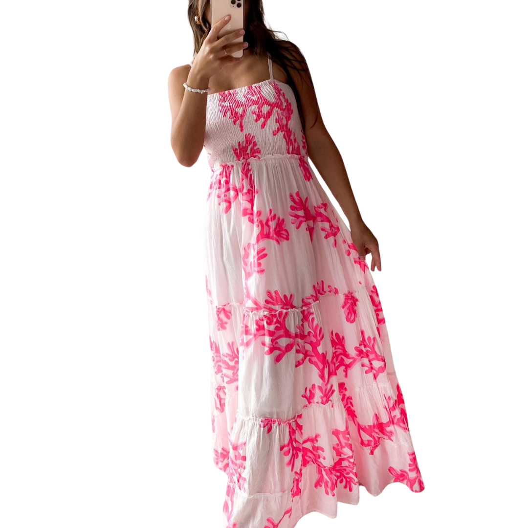 Maxi Kleid Pinke Koralle