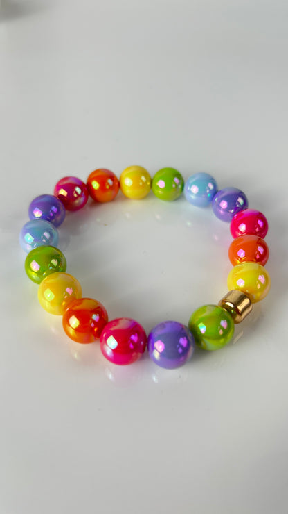 Armband MYSTIC PEARLS rainbow small