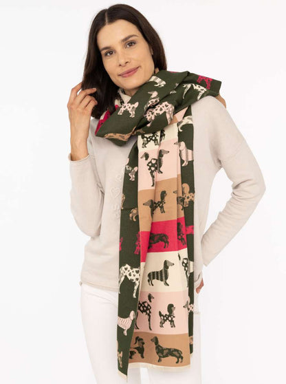 Zwillingsherz Schal "Hundeparade"