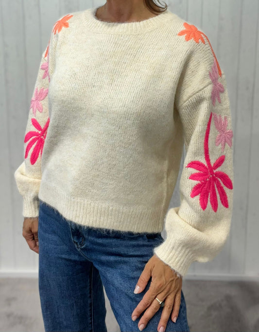 Pullover Off White - Flora