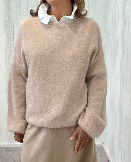 Alpaka Pullover Silo mit weitem Ärmel