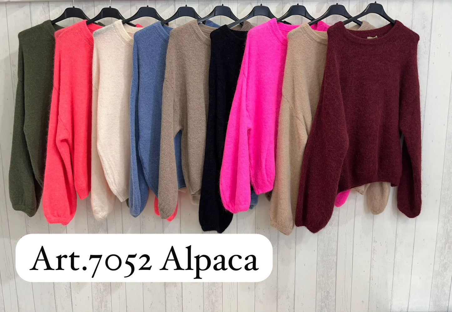 Alpaka Pullover Silo mit weitem Ärmel