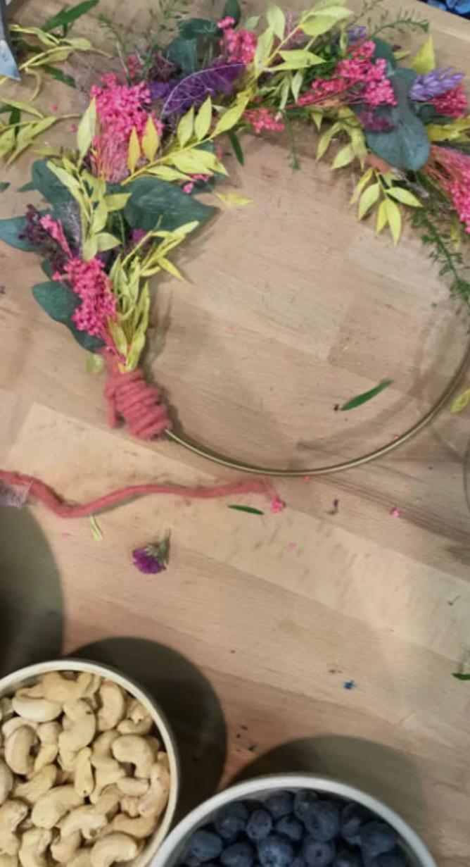 Kindergeburtstag Flower Loop Workshop in Germering