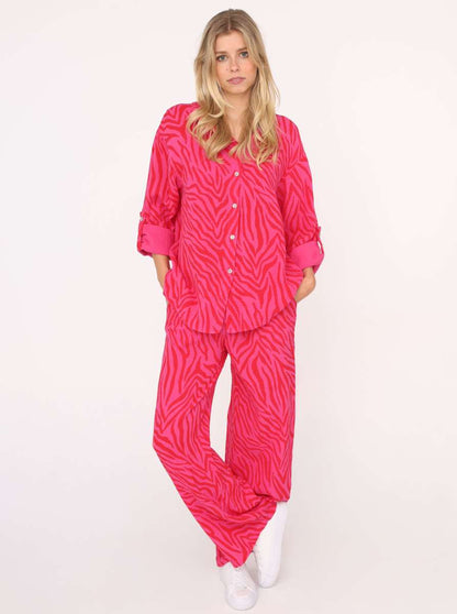 ZWILLINGSHERZ Musselin Hose Zebra