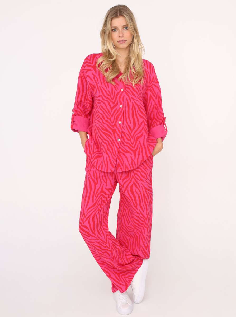 ZWILLINGSHERZ Musselin Hose Zebra