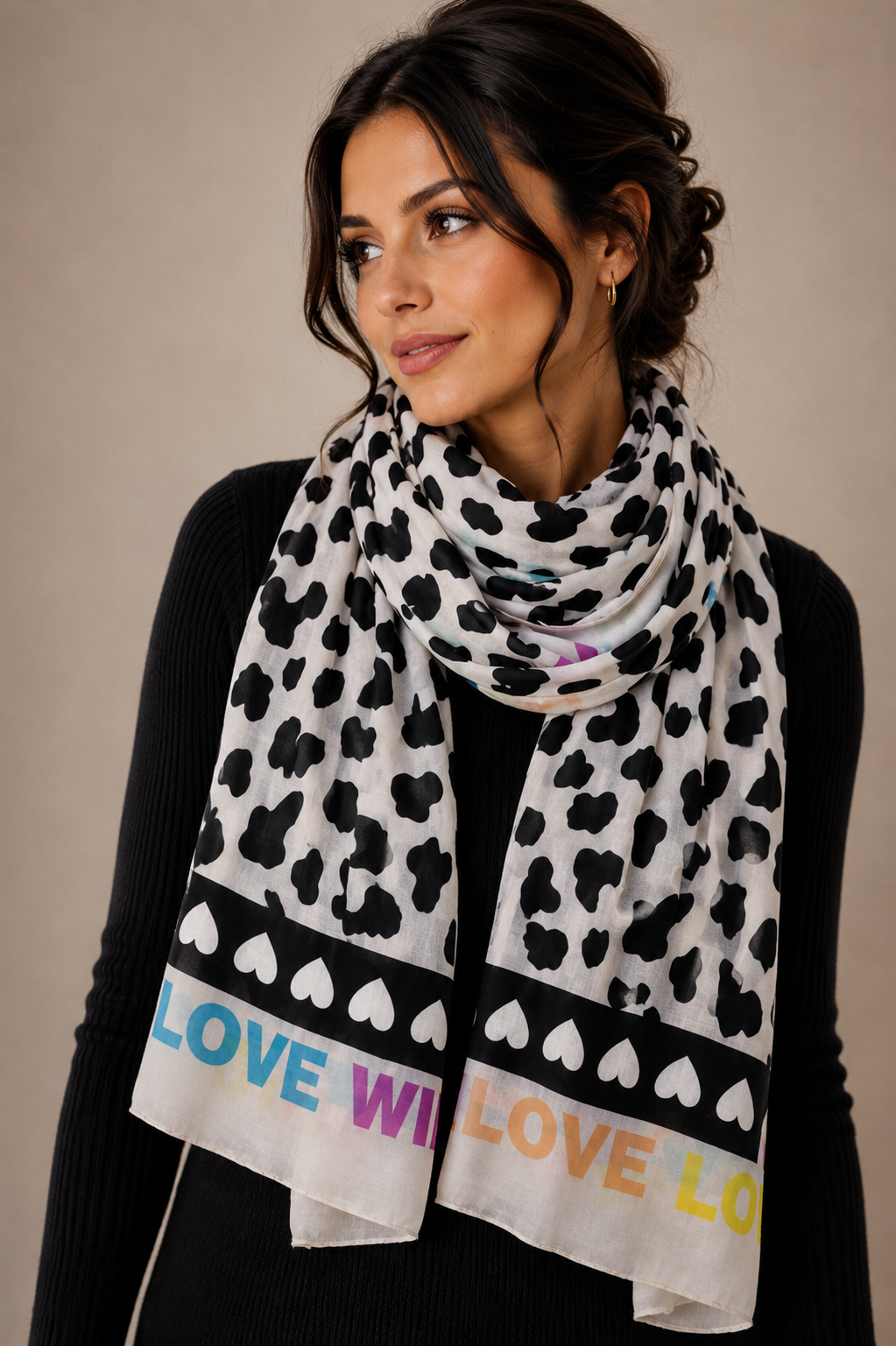 Viskose Schal Leo Wild Love