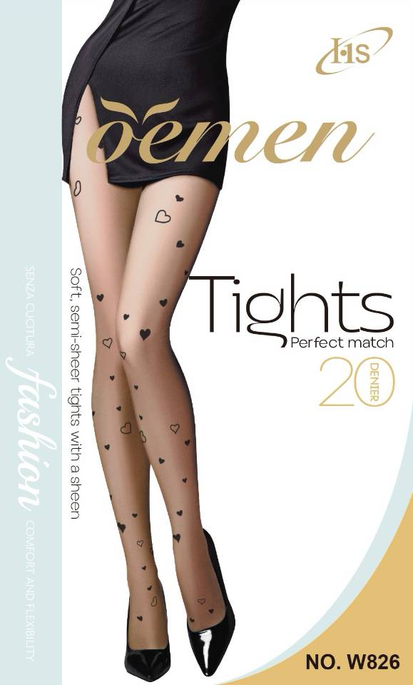 Feinstrumpfhose Herzen