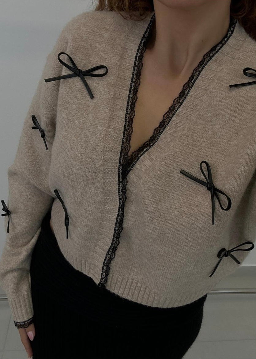 Cardigan Hanna mit Schleifen