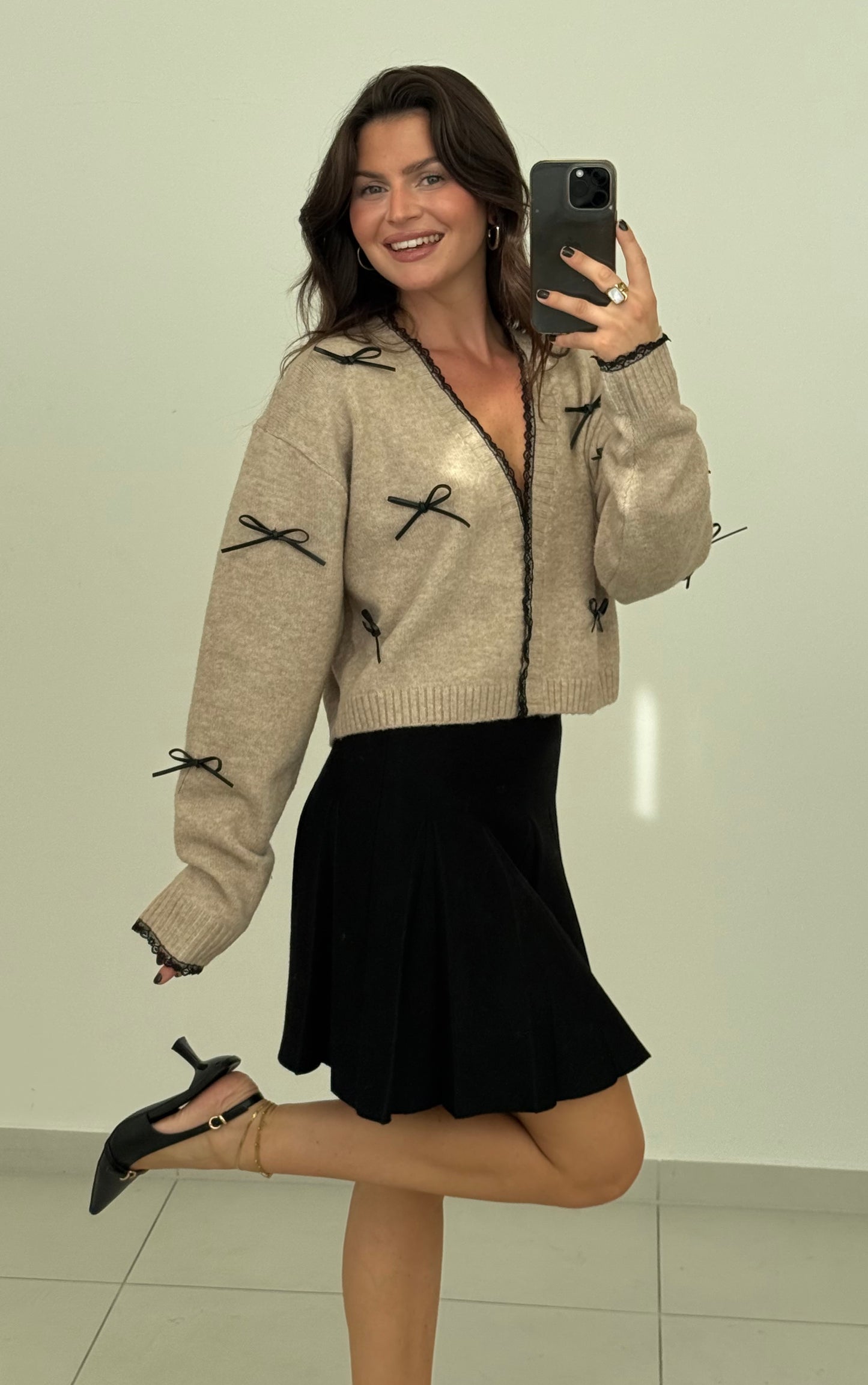 Cardigan Hanna mit Schleifen