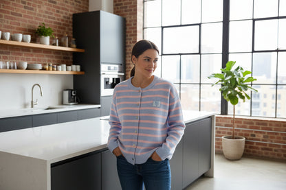 Strickcardigan mit Streifen self love club