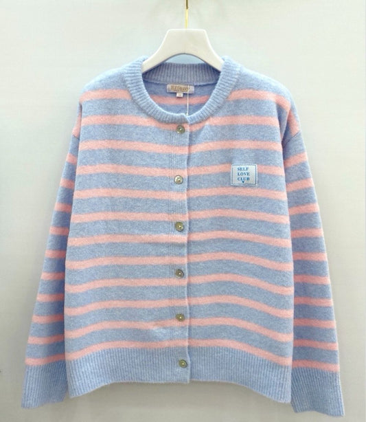 Strickcardigan mit Streifen self love club