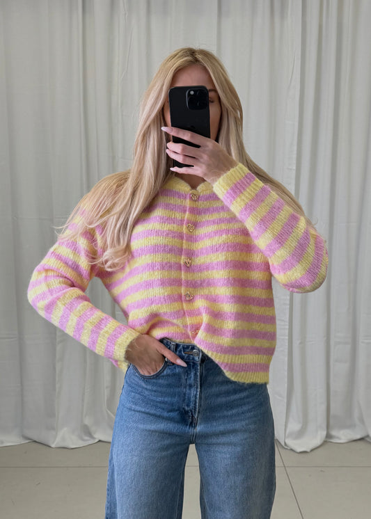 Cardigan Stripe Heart
