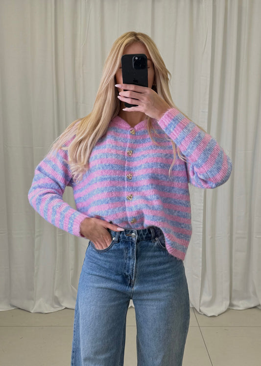 Cardigan Stripe Heart