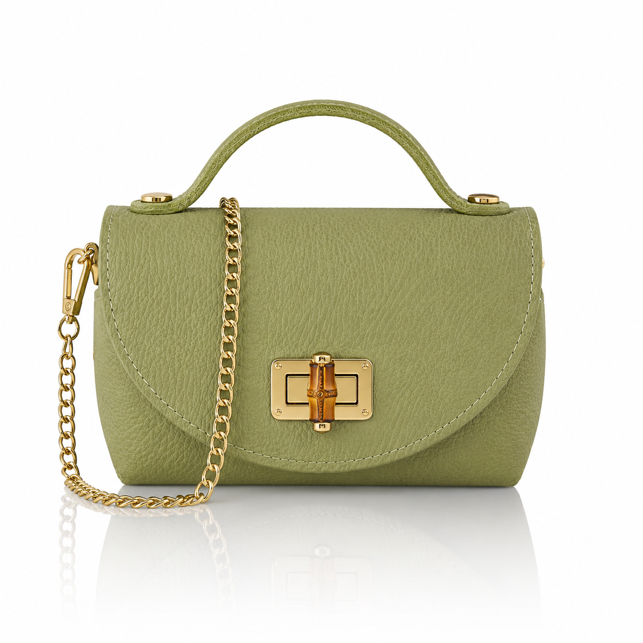 Mini Handtasche Bamboo Leder