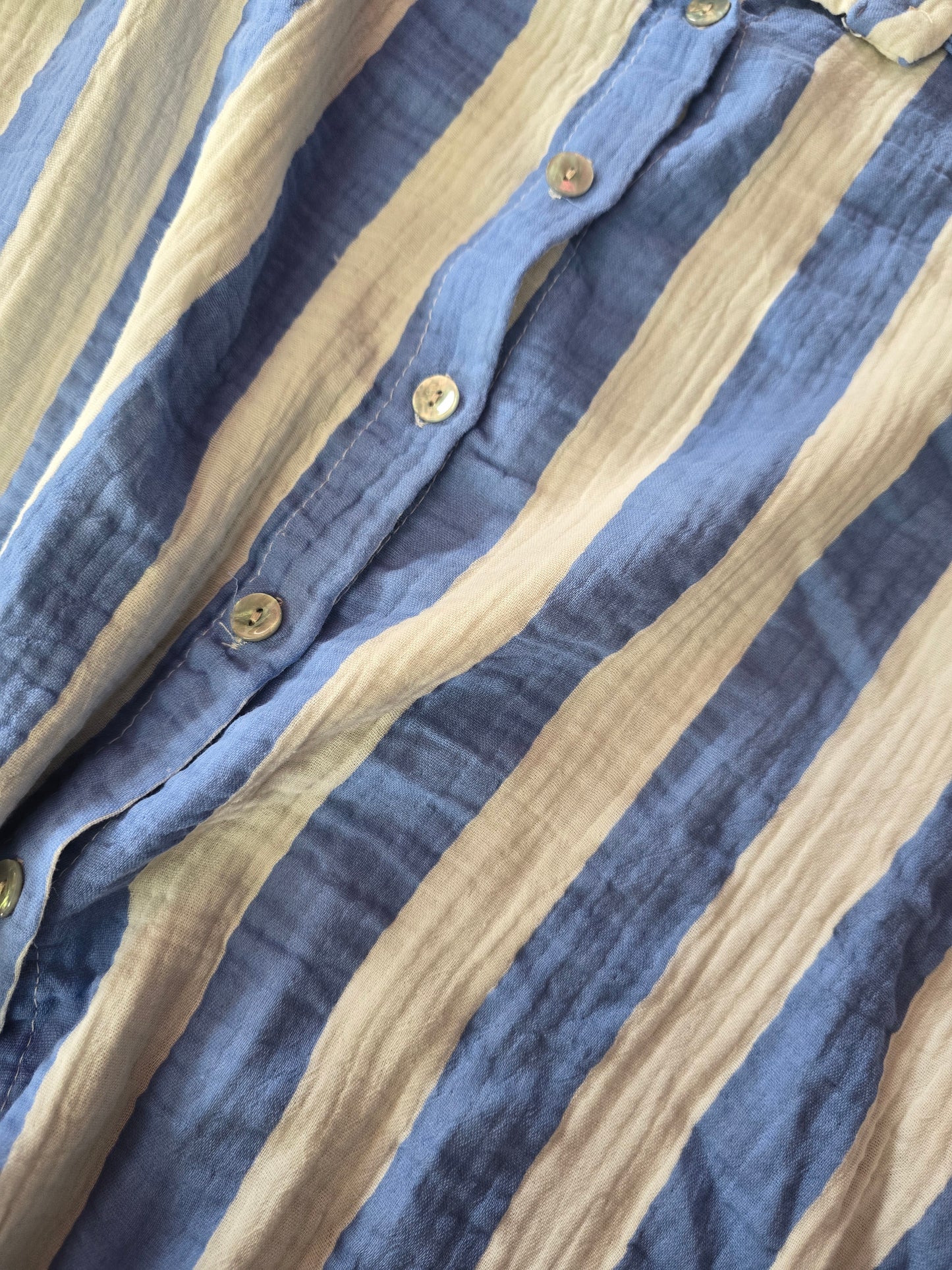 Musselinbluse Amalfi gestreift
