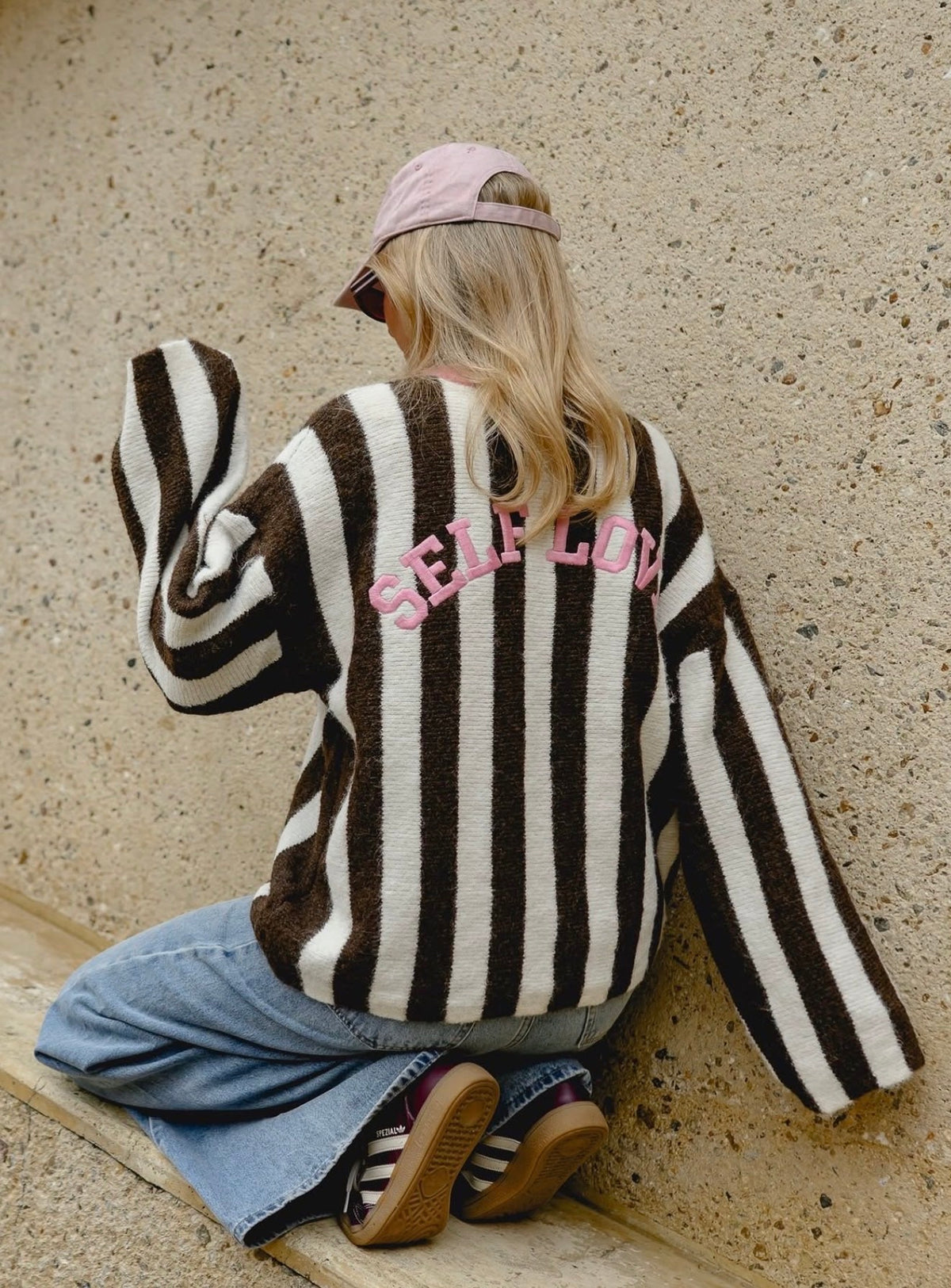 Feinstrick Pullover gestreift SELF LOVE