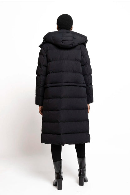 Wintelmantel und Winterjacke in einem. 2 in 1 schwarz und innen beige