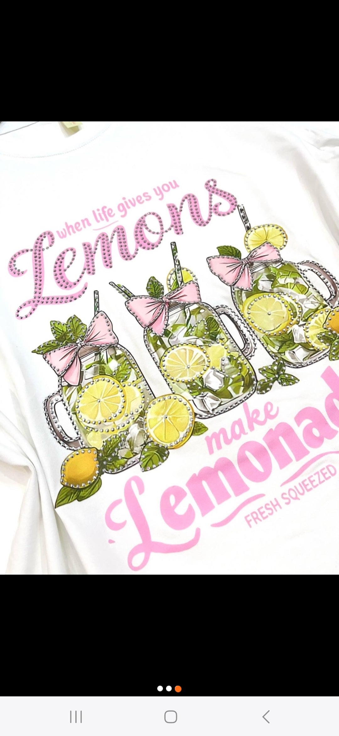 Lemonade T-Shirt mit Zitronen-Print