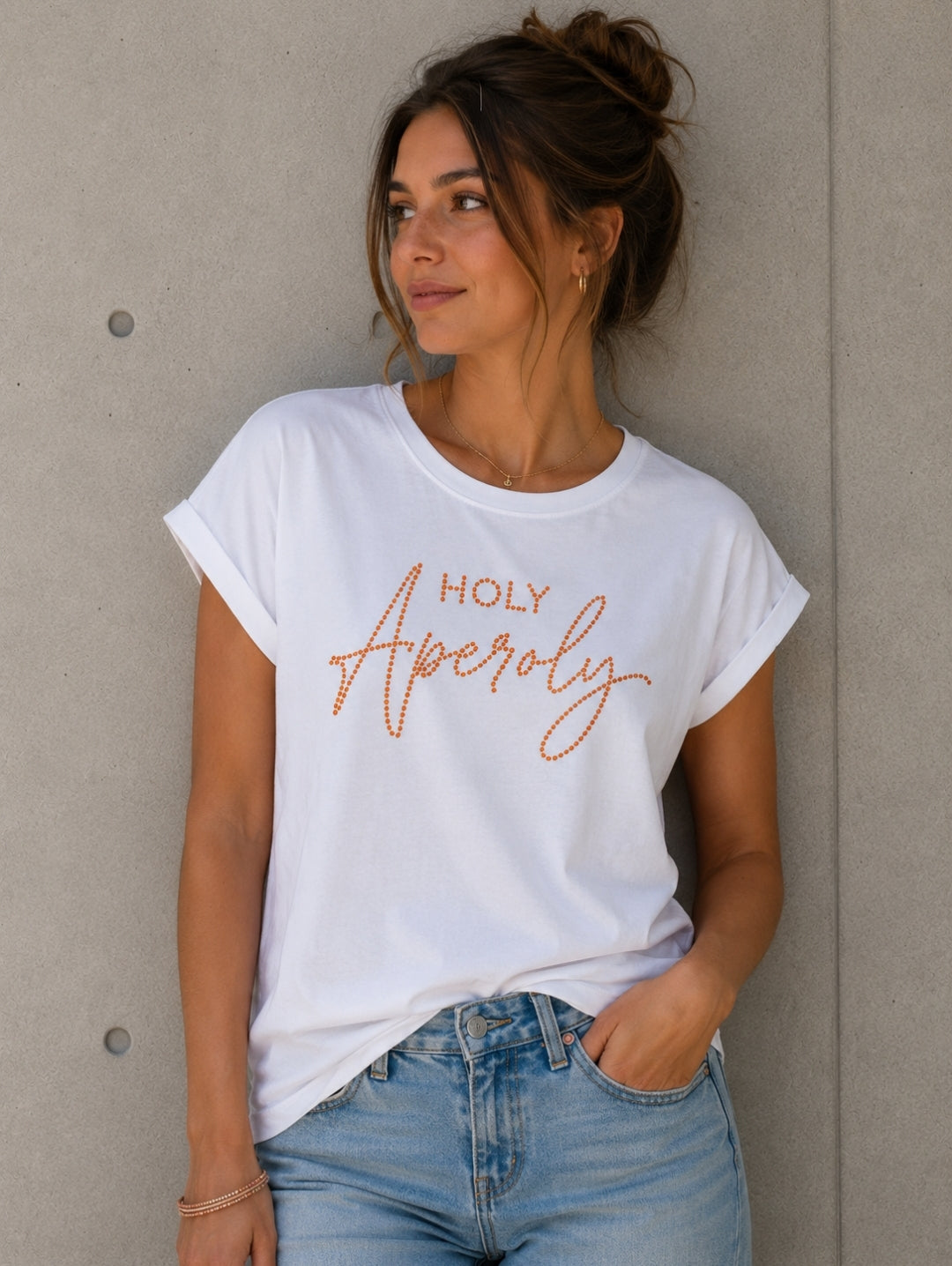 Be Famous Shirt Holy Aperoly Strass