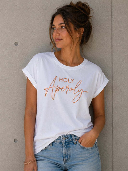 Be Famous Shirt Holy Aperoly Strass