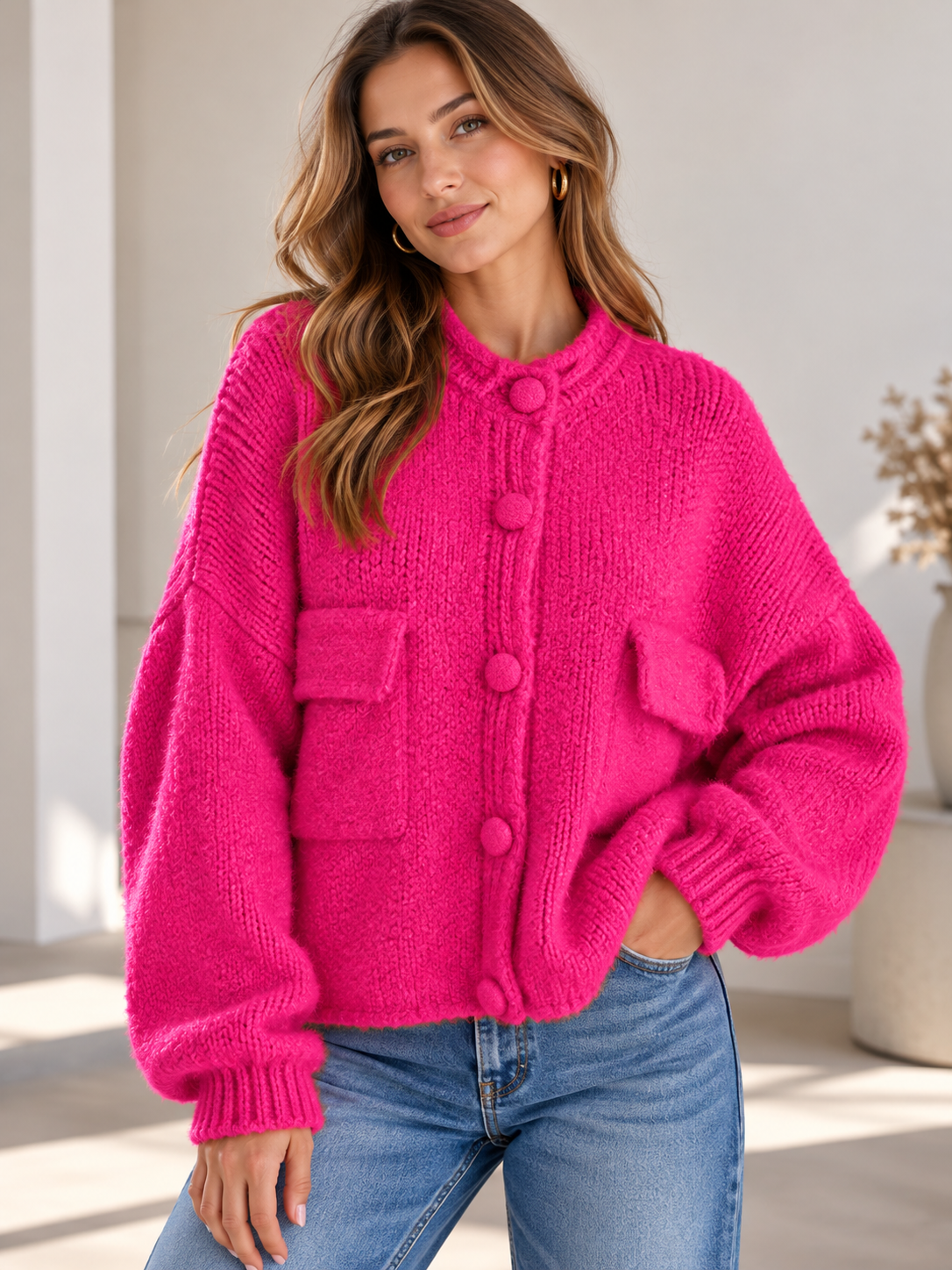 Oversize Strickjacke Ana