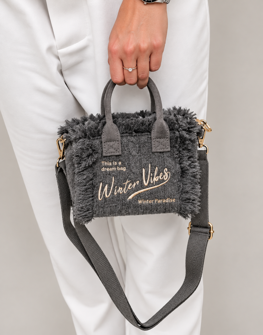 Tasche Mini Winter Vibes braun