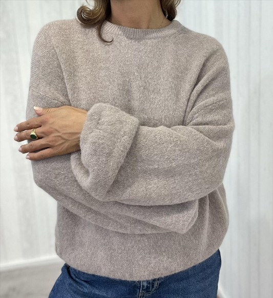 Alpaka Pullover Silo mit weitem Ärmel