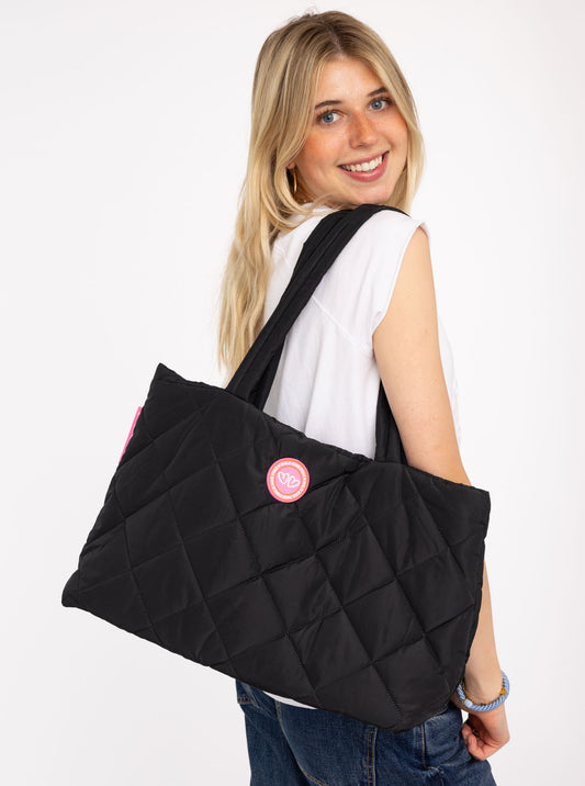 ZWILLINGSHERZ Stepptasche Schwarz - Positive Only