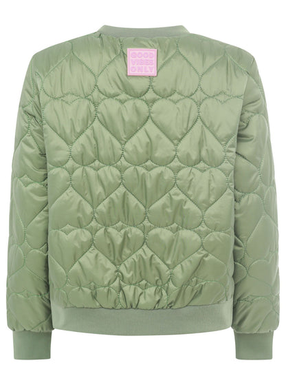 Zwillingsherz Bomberjacke BE HAPPY KHAKI