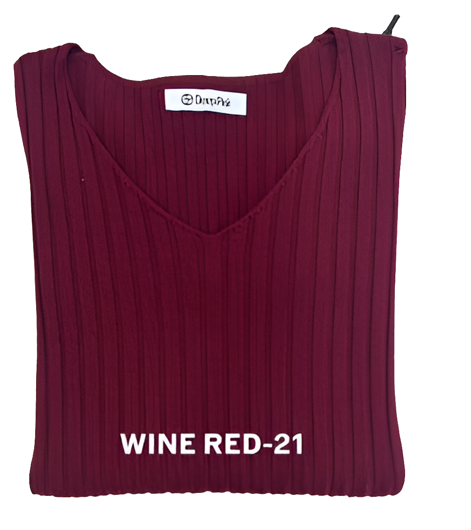 Basic Pullover V-Ausschnitt gerippt BELLA
