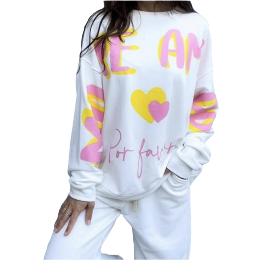 Sweater Oversize MORE AMORE POR FAVOR