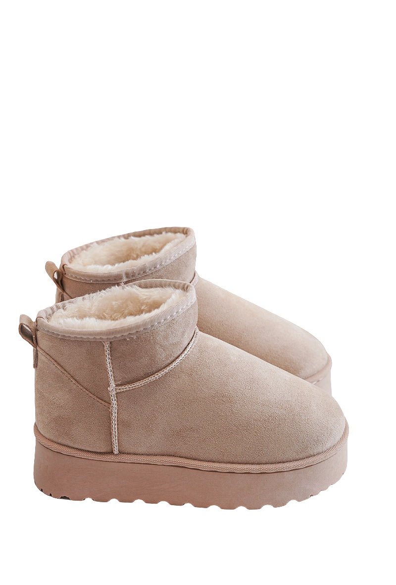 Winterboots Flauschi Beige