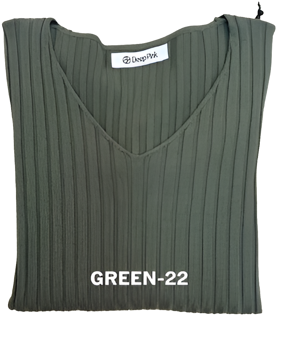Basic Pullover V-Ausschnitt gerippt BELLA