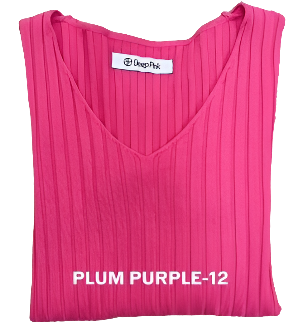 Basic Pullover V-Ausschnitt gerippt BELLA