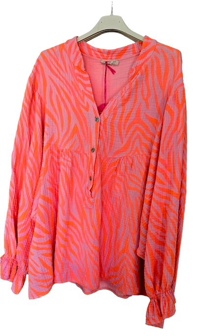 Musselin Bluse Zebra