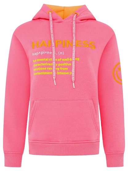 ZWILLINGSHERZ HOODIE "HAPPINESS" Rosa