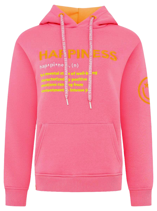 ZWILLINGSHERZ HOODIE "HAPPINESS" Rosa