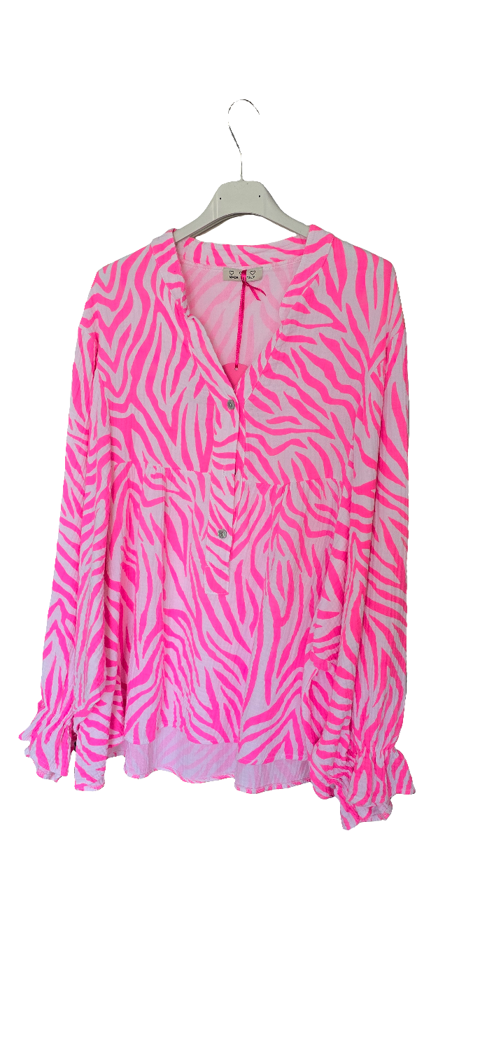 Musselin Bluse Zebra