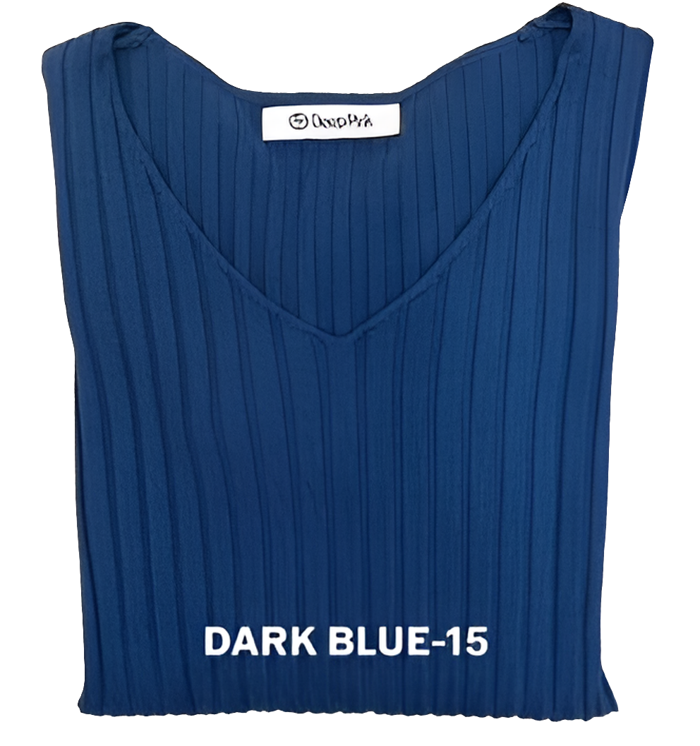 Basic Pullover V-Ausschnitt gerippt BELLA