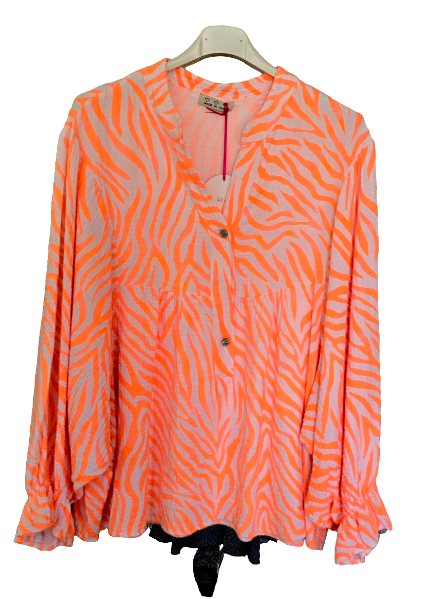 Musselin Bluse Zebra