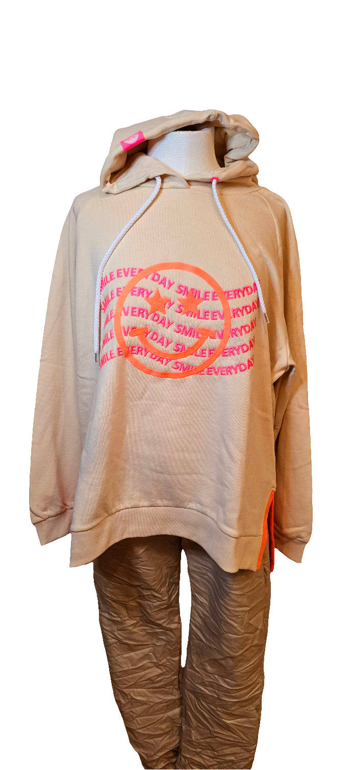Zwillingsherz Hoodie Smile Everyday
