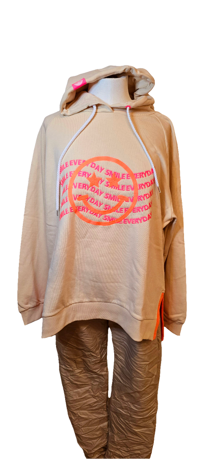 Zwillingsherz Hoodie Smile Everyday